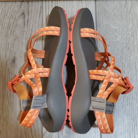 Chaco Strappy Sandals Shoes Orange Adjustable Strap Women's WOMAN'S Size 7 - Picture 9 of 16